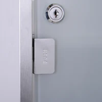 HOMCOM Armoire à pharmacie murale à 3 niveaux en acier inoxydable avec porte verrouillable en verre avec 2 clés(m-10)