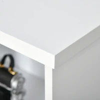 HOMCOM Bücherregal Standregal mit 4 Fächern verstellbaren Böden Bücherschrank Standschrank für Wohnzimmer Kinderzimmer modern Weiß 118,2 x 29,5 x 76,5 cm(m-7)