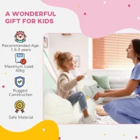 AIYAPLAY Schaukelpferd, niedliches Schaf, Sicherheitsgurt, Soundeffekte, 1,5-3 Jahre, bis 40 kg, Grau(m-8)