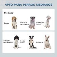 PawHut Comedero Elevado para Perros con 2 Cuencos de Acero Inoxidable Tapete y Alimentador Lento 60x30x18,5 cm Roble(m-4)