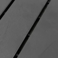 Outsunny Caillebotis - Dalles terrasse - Lot de 9 - emboîtables, Installation très Simple - Petits Carreaux Composite Plastique Imitation Bois Noir(m-9)