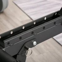 HOMCOM Banco de Pesas Banco de Musculación Plegable con Respaldo Inclinable en 6 Posiciones Banco de Abdominales para Fitness Entrenamiento Completo en Gimnasio Casa Carga 150 kg Negro(m-9)