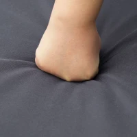 PawHut Wicker Dog Bed, Elevated Rattan Dog House with Removable Cushion and Canopy, for Small and Medium Dogs, 98 x 69 x 70cm - Grey(m-9)