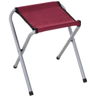 Outsunny Mesa Maleta de Aluminio 4 Taburete Plegable Portátil para Acampada Picnic Jardín Terraza Conjunto Muebles Exterior Altura Ajustable(m-9)