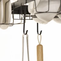 HOMCOM 93cm Modular Over-Sink Drying Rack(m-9)