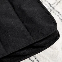 HOMCOM Sillón de Salón con Reposapiés Ajustable Butaca Tapizado en Tela para Oficina Dormitorio 66,5x94x100cm Negro(m-7)