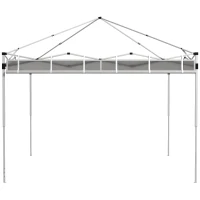 Outsunny Panneaux latéraux pour gazebo, pour 3x3(m) ou 3x6m Pop Up Gazebo, 2 packs de panneaux latéraux de remplacement, gris(m-7)