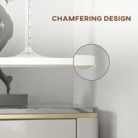 HOMCOM Bartisch Stehtisch, Tisch für 2 Personen, 60 x 60 x 102 cm, Weiß(m-8)