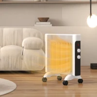 HOMCOM 2kW Electric Heater, 10-45℃ Temperature - White(m-10)