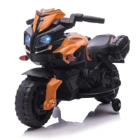 HOMCOM Kids Electric Motorbike 6V Ride on Motorcycle Vehicle w/ Lights Horn Sounds for 1.5-4 Years Old Orange(m-11)