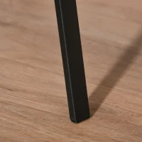 HOMCOM Garderobenständer im Skandidesign, Kleiderständer, 7 Kleiderhaken, Schwarz + Braun(m-8)