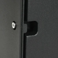 Outsunny Außenwandleuchte, verstellbarer Leuchtwinkel, 9W, 200-240V, 3000K, Aluminium, Schwarz, 11 x 13 x 16 cm(m-9)