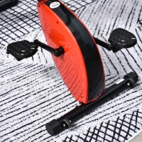 HOMCOM Vélo d'appartement body trainer 2 en 1 pliable écran LCD 8 niv. de résistance acier ABS PVC rouge noir(m-7)