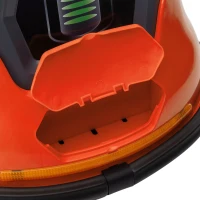 HOMCOM Bumper Car, 360° Rotation Spin 12V Kids Electric Car with Lights, Music, for Ages 1.5-5 Years - Orange(m-9)