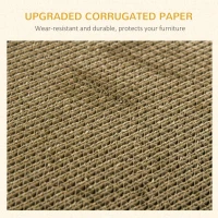 PawHut Cat Scratching Board Cardboard Cat Scratchers Lounger, 60 x 29 x 26.5cm(m-5)