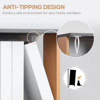 HOMCOM Modern 5-Tier Bookshelf, Freestanding Bookcase Storage Shelving for Living Room Home Office Study, Brown and Dark Grey(m-6)