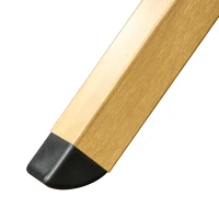 Outsunny Portable Camping Table, 4ft Aluminium Folding Table with Roll-Up Top, Picnic Table for Indoor, Outdoor, Party, BBQ, Beach, Natural Wood Effect(m-9)