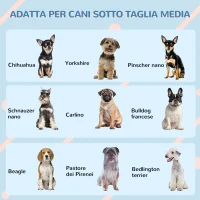 PawHut Cuccia per Cani di Taglia Media e Piccola max 20kg in PP Impermeabile, 65x75.7x63 cm, Blu(m-7)