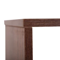 HOMCOM Libreria a 4 Ripiani Design Moderno in Legno e Metallo, Libreria Scaffale per Soggiorno, Studio, Ufficio, 80x30x145cm Noce(m-8)