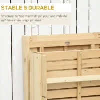 Outsunny Bain de soleil transat pour jardin avec matelas rembourré - dossier réglable 4 positions - pliable - dim. 195L x 59l x 30H cm(m-6)