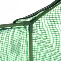Outsunny Mini Serre de Jardin Serre à tomates mini serre tunnel toit pointu1,8L x 0,9l x 0,7H m métal thermolaqué PE Haute densité fenêtre moustiquaire intégrées Vert(m-9)