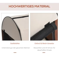 PawHut Hundebox faltbare Hundetransportbox Transportbox für Tier 2 Farben 5 Größen, Kaffee(m-5)