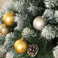 HOMCOM 7ft Snow-Dipped Artificial Pine Christmas Tree(m-9)