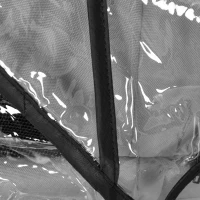 PawHut Dog Stroller with Rain Cover, Dog Pushchair One-Click Fold Trolley Jogger with EVA Wheels Brake Basket Adjustable Canopy Safety Leash for Small Dogs, Grey(m-8)