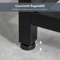 HOMCOM Tavolo Consolle per Ingresso con 2 Cassetti, Piano d'appoggio in Legno Bianco e Gambe in Metallo Nero 120x34x81cm(m-6)