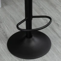 HOMCOM Barstuhl, 2er-Set, höhenverstellbar, drehbar, modernes Design, Kunstlederbezug, hellgrau, 45 x 50 x 102cm(m-7)