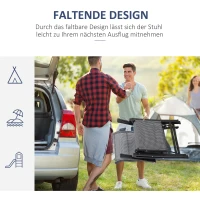 Outsunny Sonnenliege klappbar Gartenliege mit Kissen Schwerelosigkeit Liegestuhl mit 9-Fach verstellbare Rückenlehne Gartenstuhl bis 150 kg belastbar, für Garten Urlaub Outdoor Strand, Schwarz+Grau(m-4)