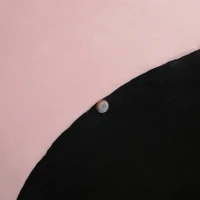 HOMCOM Sitzbank mit Stauraum Polsterbank mit Samtoptik, Sitztruhe Ovale Form, Truhenbank für Wohnzimmer Schlafzimmer Flur 71 x 52 x 42 cm, Rosa(m-9)