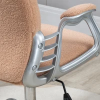 Vinsetto Cute Office Chair, Bear Shape Desk Chair with Teddy Fleece Fabric, Padded Armrests, Tilt Function, Adjustable Seat Height, Brown(m-9)