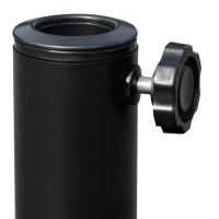 Outsunny Base de Sombrilla de Jardín Peso Neto 14,28 kg Soporte de Parasol Redondo Apto para Postes de 38mm/48mm Resina y Acero para Terraza Patio Exterior Ø48,5x33 cm Bronce(m-7)