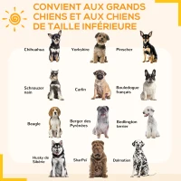 PawHut Parc enclos pour chien modulable acier époxy 6 panneaux avec porte intérieur ou extérieur hauteur 100 cm noir(m-4)
