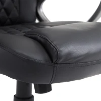 HOMCOM Racing Gaming Sports Chair Swivel Desk Chair Executive Leather Office Chair Computer PC chairs Height Adjustable Armchair(m-9)