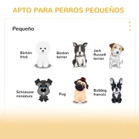 PawHut Caseta de Madera para Perros Casa para Perros Cojín Desenfundable Lavable y 3 Ventilaciones 60x40x59,2 cm Roble y Marrón(m-7)