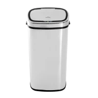 HOMCOM Sensor Mülleimer 68L Automatik Mülleimer mit Bewegungssensor, Wasserdichter Abfalleimer für Büro, Schlafzimmer, Küchen Edelstahl Silber(m-10)