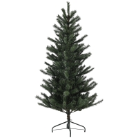 HOMCOM Weihnachtsbaum 180 cm, flammenhemmend, Metallfuß, 467 Spitzen, grün