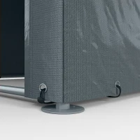 Outsunny 2.2 x 1.6 m Outdoor Storage Tent, with Accessories - Dark Grey(m-8)