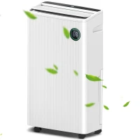 HOMCOM 5500mL Portable Dehumidifier with Air Purifier, UVC, Ioniser, 24H Timer, 5 Modes, 16L/Day, for Home Laundry, White(m-11)