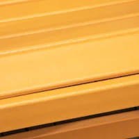 Outsunny Fauteuil à bascule Adirondack rocking chair de jardin en HDPE 73,5 x 93 x 91,5 cm orange(m-9)