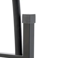 Outsunny Archetto da Giardino per Piante Rampicanti e Decorazioni, Metallo Nero, 157x40x223cm(m-8)