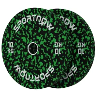 SPORTNOW Olympic Weight Plates with 5cm Holes, for Weight Lifting, 2 x 10kg(m-11)