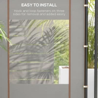 Outsunny Set of Two 295cm Replacement Canopy Walls - Grey(m-4)