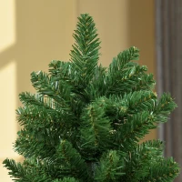 HOMCOM Albero di Natale 150cm Artificiale Pieghevole con Base Rimovibile, 454 Rami, in PVC e Acciaio, Verde(m-9)