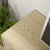 HOMCOM Meuble TV jusqu'à 65 pouces 2 niches 2 passe-câbles et 1 placard 2 portes piètement acier 150 x 40 x 56 cm jaune noir(m-9)