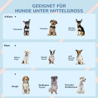 PawHut Hundehütte mit Satteldach, wetterfest, Kunststoff, 65 x 75,7 x 63 cm, Grau(m-7)