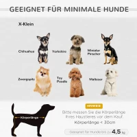 PawHut Haustiersofa Hundesafa Hundematte Hundebett Haustierbett Hunde Hundecouch Schwarz 71.5 x 44,5 x 35 cm(m-4)