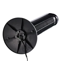 HOMCOM Ventilatore a Torre con Funzione Oscillante, 45W, 3 Modalità, Plastica ABS, 27x27x75cm, Nero(m-7)